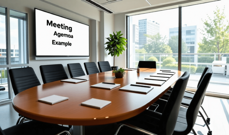 Exemple de plan de déroulement d&rsquo;une réunion que j&rsquo;ai mis en place