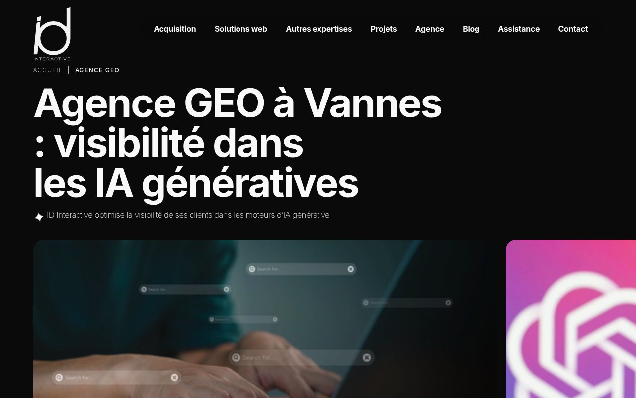 Apercu du site ID Interactive
