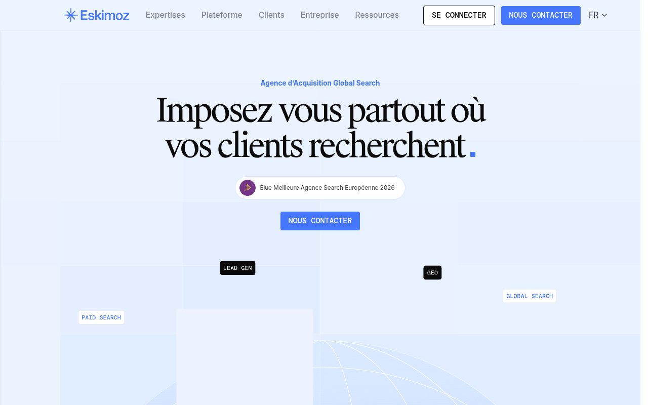 Apercu du site Eskimoz
