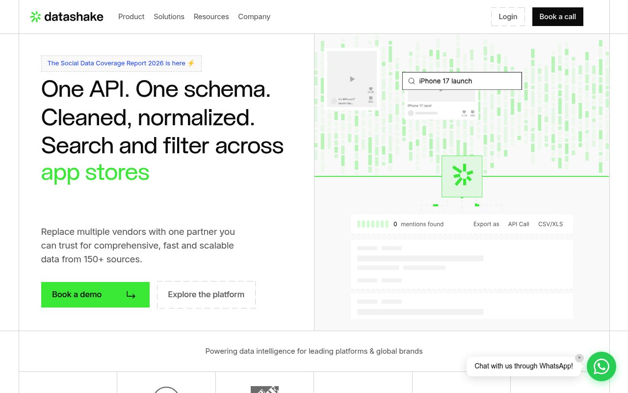 Apercu du site datashake
