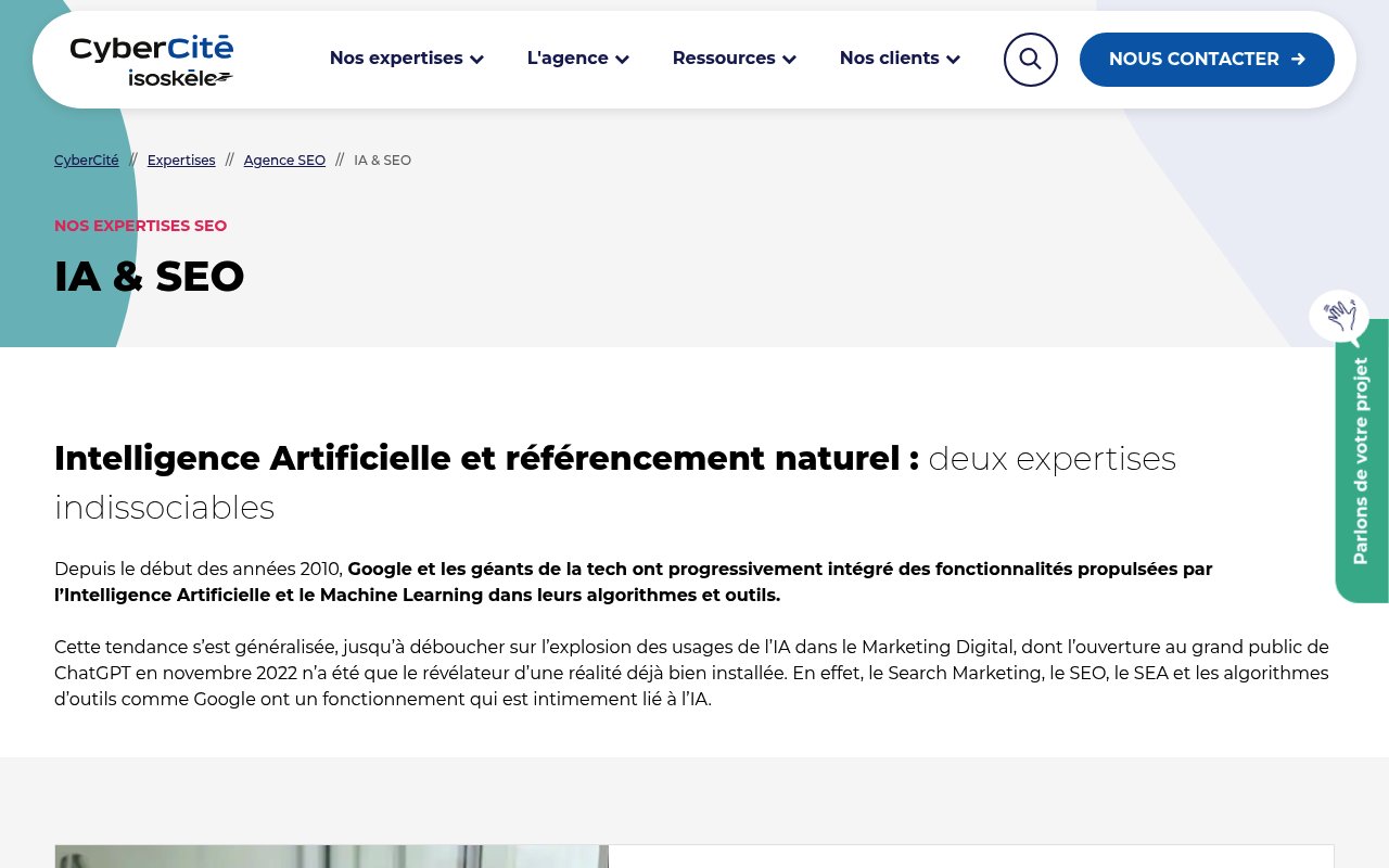 Apercu du site CyberCité