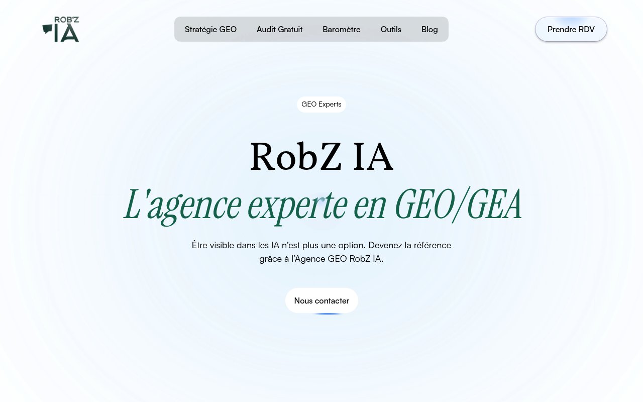 Apercu du site RobZ IA