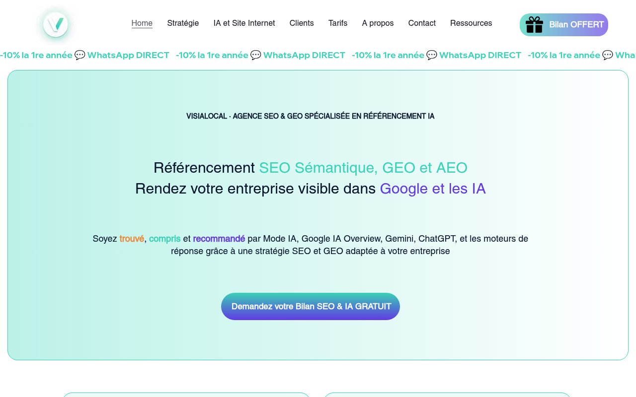 Apercu du site VisiaLocal
