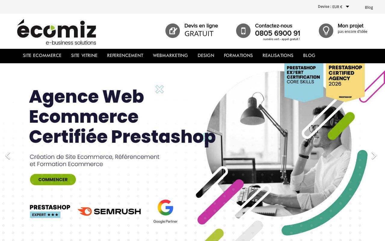 Apercu du site EcomiZ